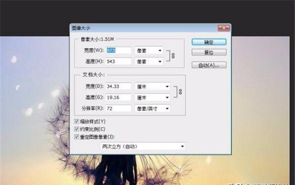 ps中圖片怎么調(diào)整尺寸？  第6張